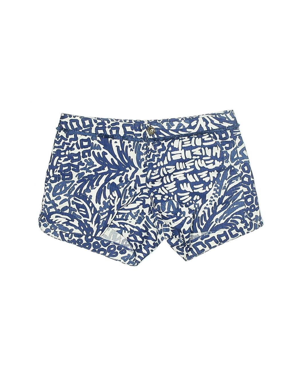 Lilly Pulitzer Printed Blue Vacation Shorts Size 2
